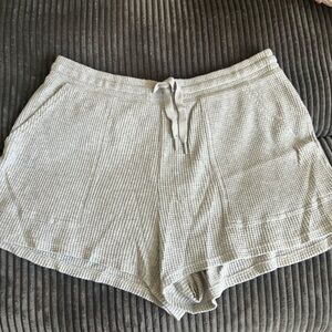 Grey waffle shorts